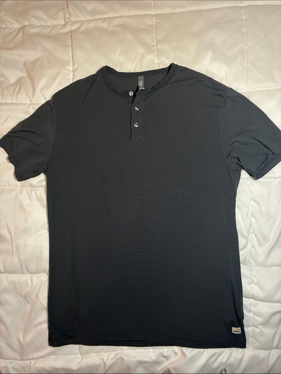 Vuori Other - Vuori Black Short-Sleeve Henley Polo